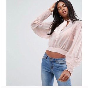 ASOS sheer blouse